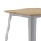 Flash Furniture 23.75 SQ Dining Table Brown Poly Top/Silver Frame JJ-T14619-60-BRSL-GG - alternate 4